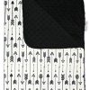 Manta para Bebé Top Tots - Flechas Negras sobre Blanco