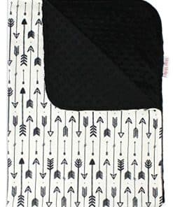 Manta para Bebé Top Tots - Flechas Negras sobre Blanco