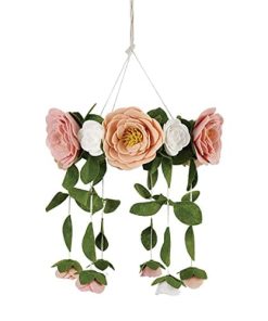 Móvil de cuna de bebé con flores de rosa Sorrel + Fern