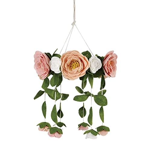 Móvil de cuna de bebé con flores de rosa Sorrel + Fern