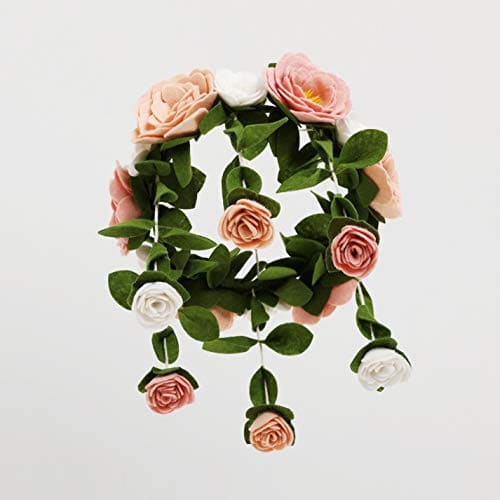 Móvil de cuna de bebé con flores de rosa Sorrel + Fern - Imagen 4