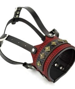 Bozal para perros Bestia ''Balteus''. Cuero genuino.