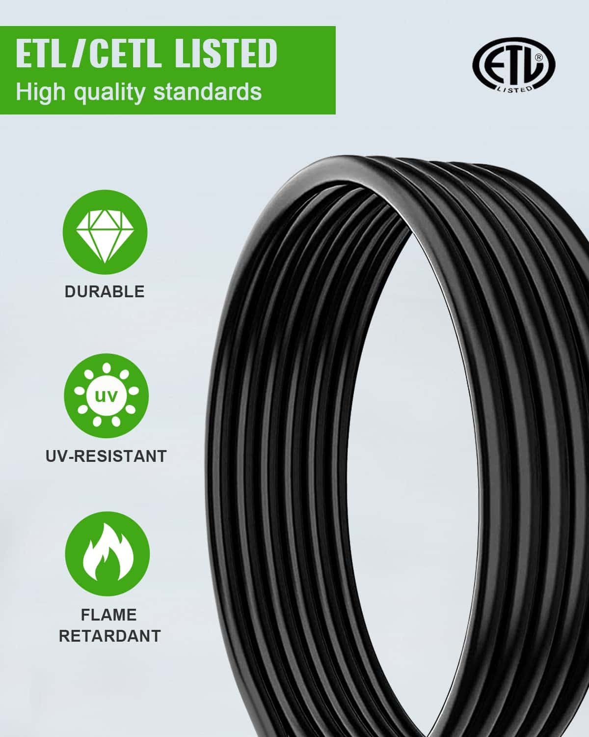 Cable de extensión RV universal de 25FT 30Amp de SCITOO, - Imagen 4