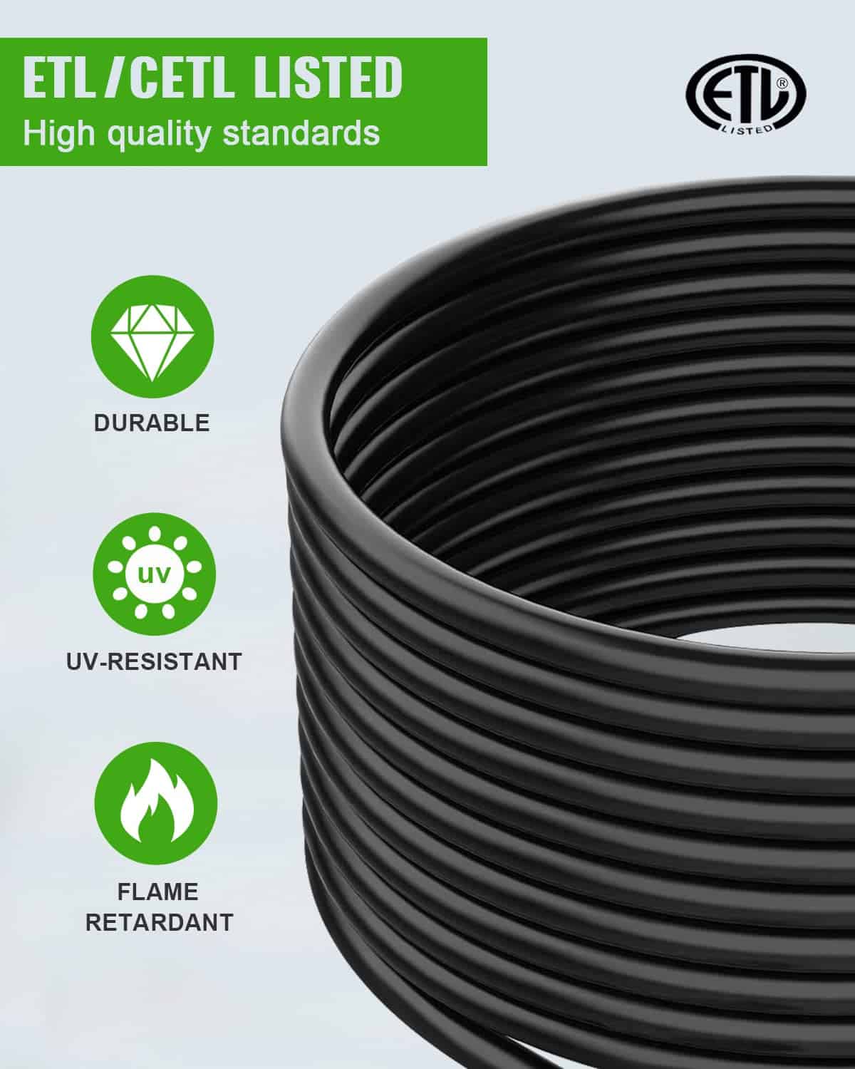 SCITOO Cable de Extensión para RV de 30 Amperios 50 Pies, - Imagen 4