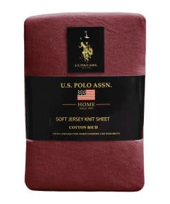 Juego de sábanas de 4 piezas de jersey de algodón rico en