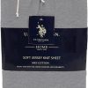 Juego de sábanas U.S. Polo Assn. de Jersey Heather de 1800