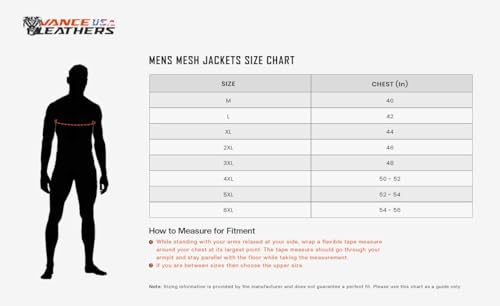 Chamarra de Moto para Hombre Vance Leather Viper Hi-Viz - Imagen 6