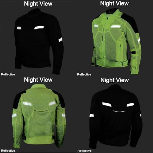 Chamarra de Moto para Hombre Vance Leather Viper Hi-Viz - Imagen 5