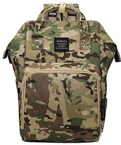 Mochila de Pañales Camuflaje para Bebé para Papá, Bolsa