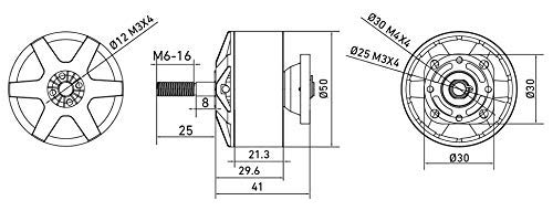 Motor brushless para Drone MAD Crimson XC5500 4-8S 505KV - Imagen 8