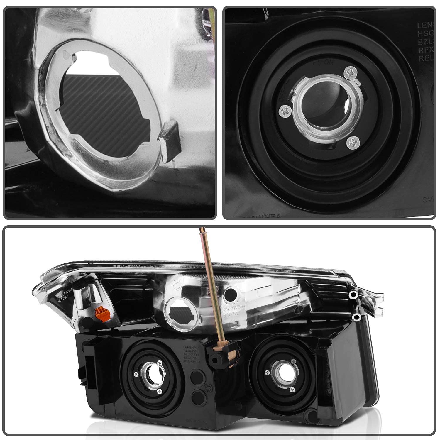 ROADFAR - Conjunto de Faros Delanteros Para Chevrolet Chevy - Imagen 9