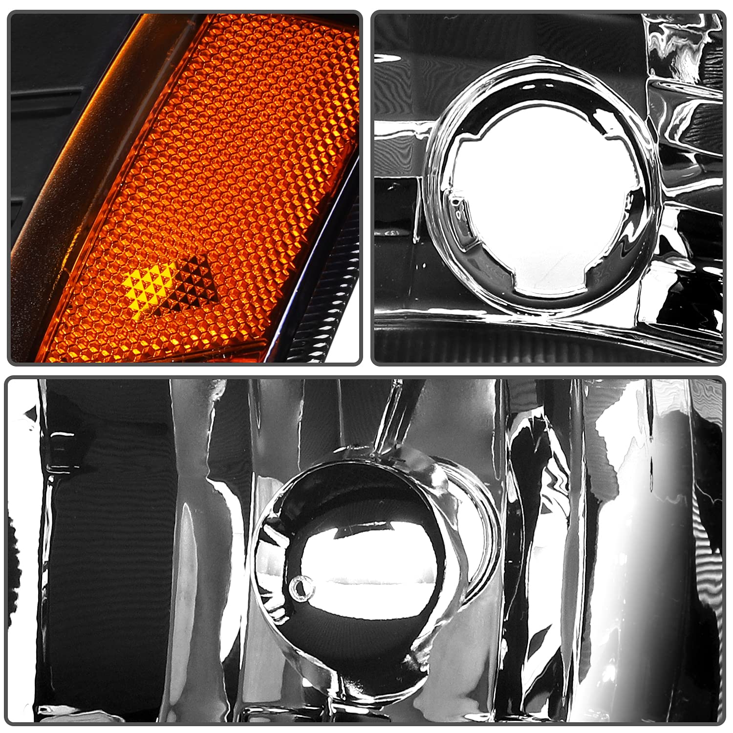 ROADFAR - Conjunto de Faros Delanteros Para Chevrolet Chevy - Imagen 7