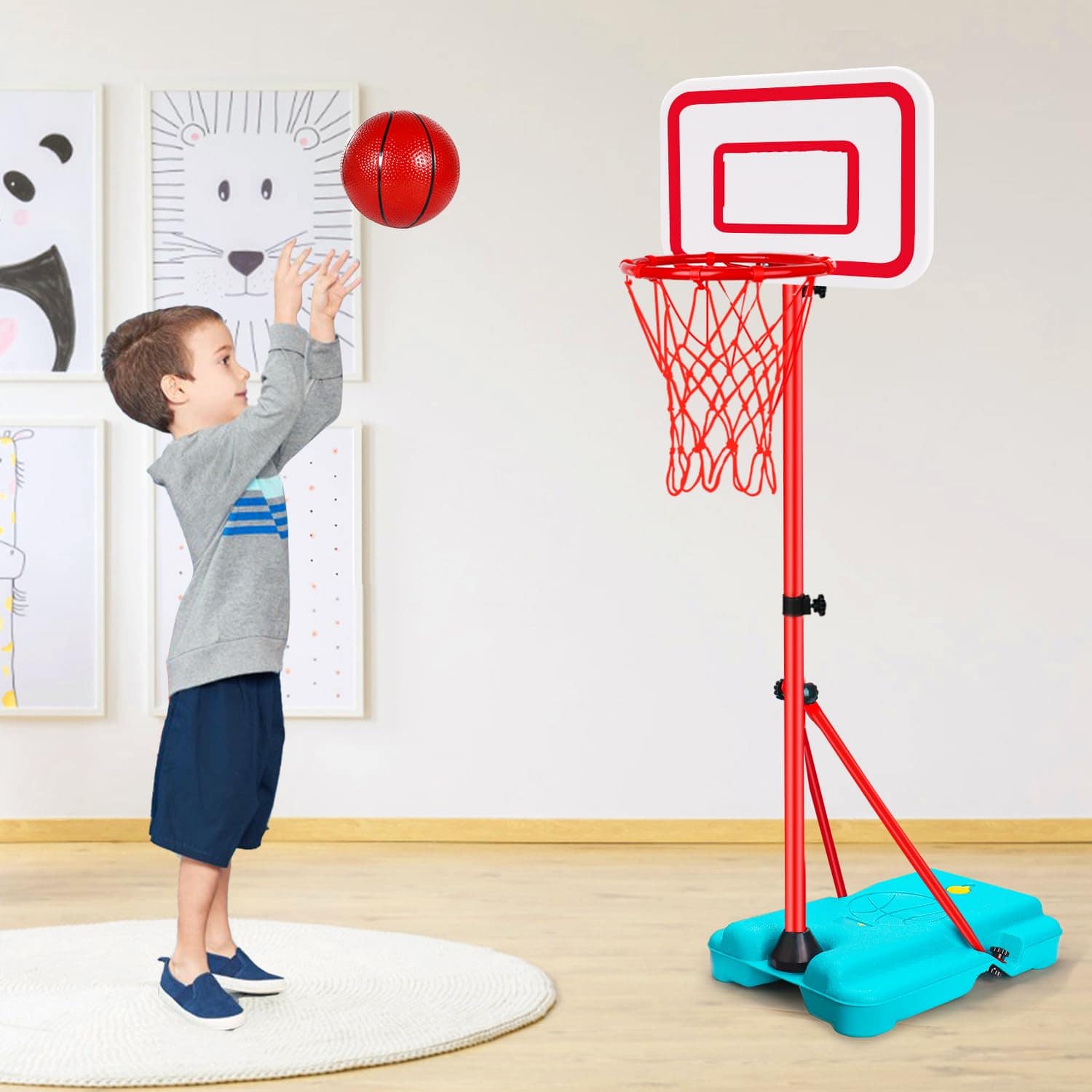 Canasta de Baloncesto para Niños Altura Ajustable 2.9 - Imagen 8