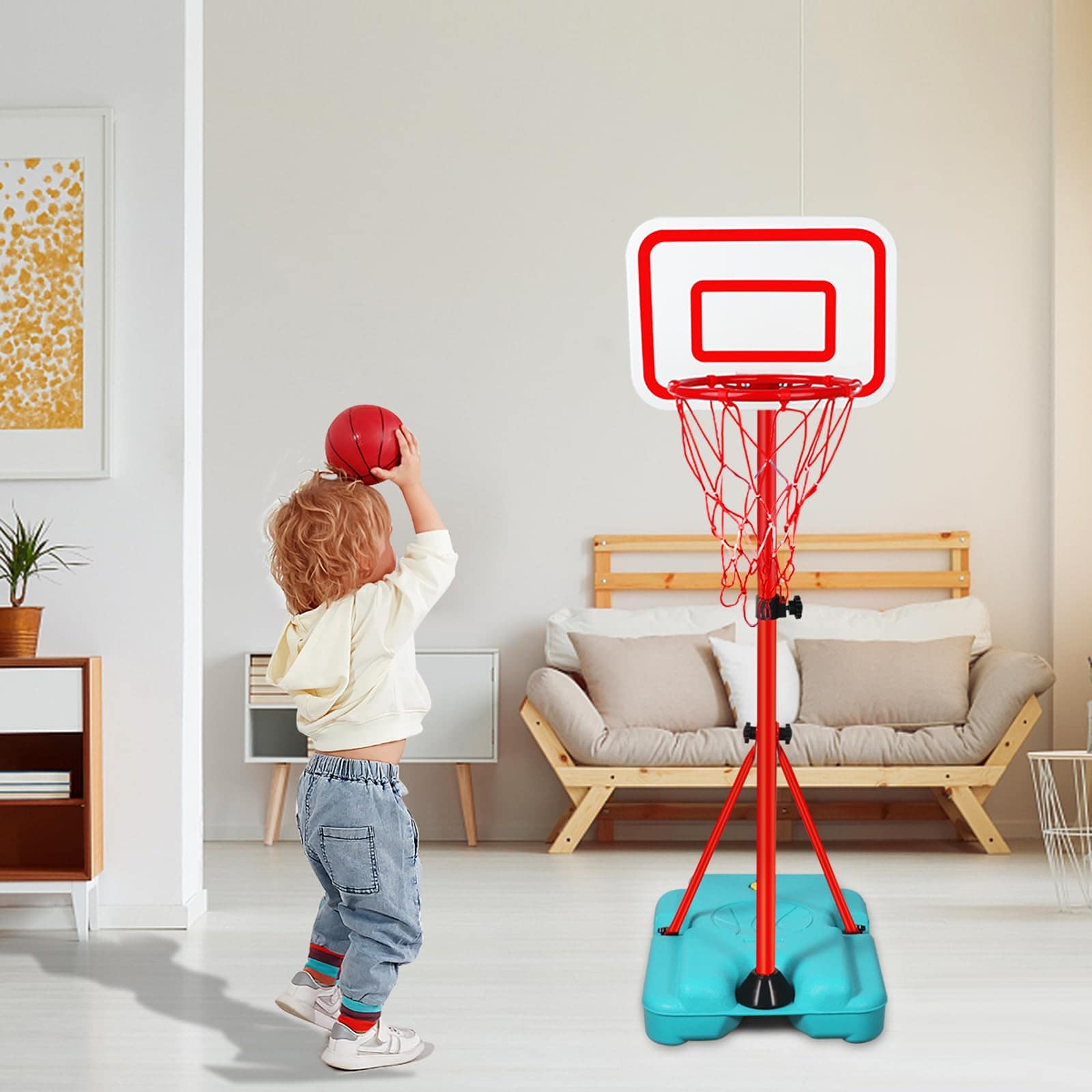 Canasta de Baloncesto para Niños Altura Ajustable 2.9 - Imagen 3