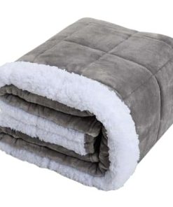 Manta ponderada de sherpa para adultos para cama individual