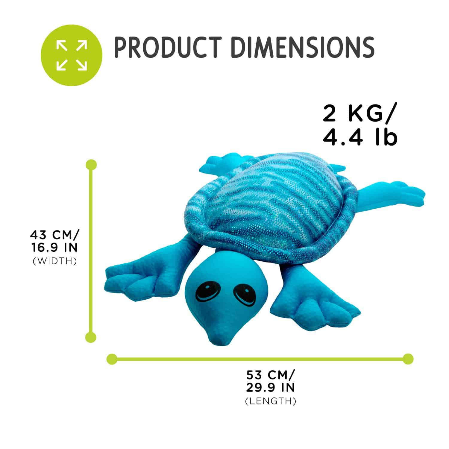 Peluche de Tortuga con Peso manimo para Niños y Adultos - - Imagen 5