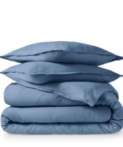 Set de Funda de Edredón de Franela Bare Home - -Azul Coronet