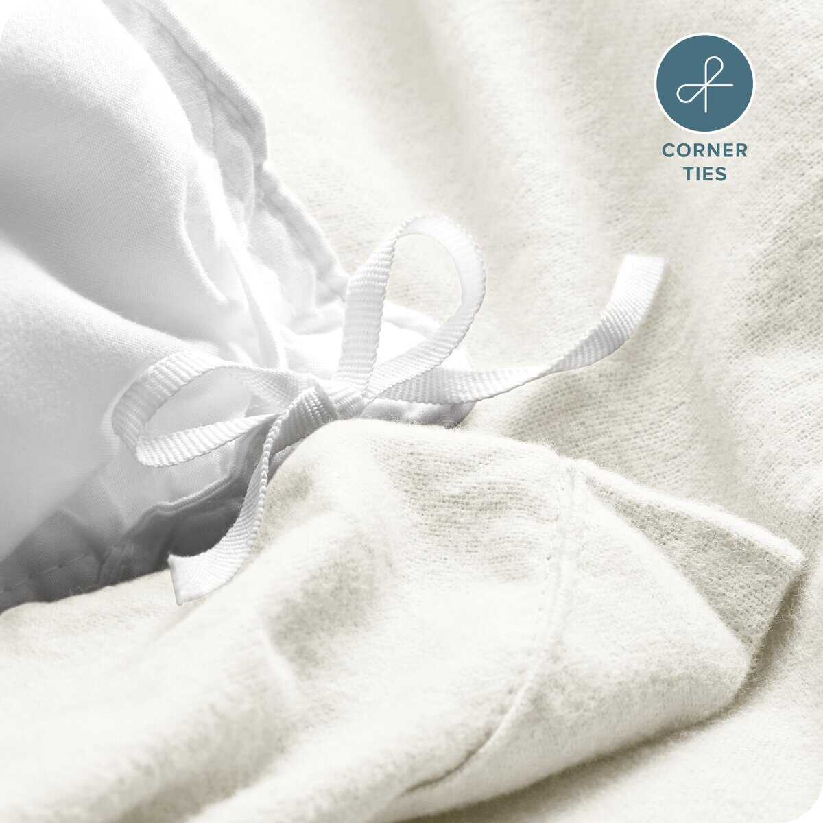 Bare Home Juego de Funda de Edredón de Franela - Full/Queen - Imagen 7