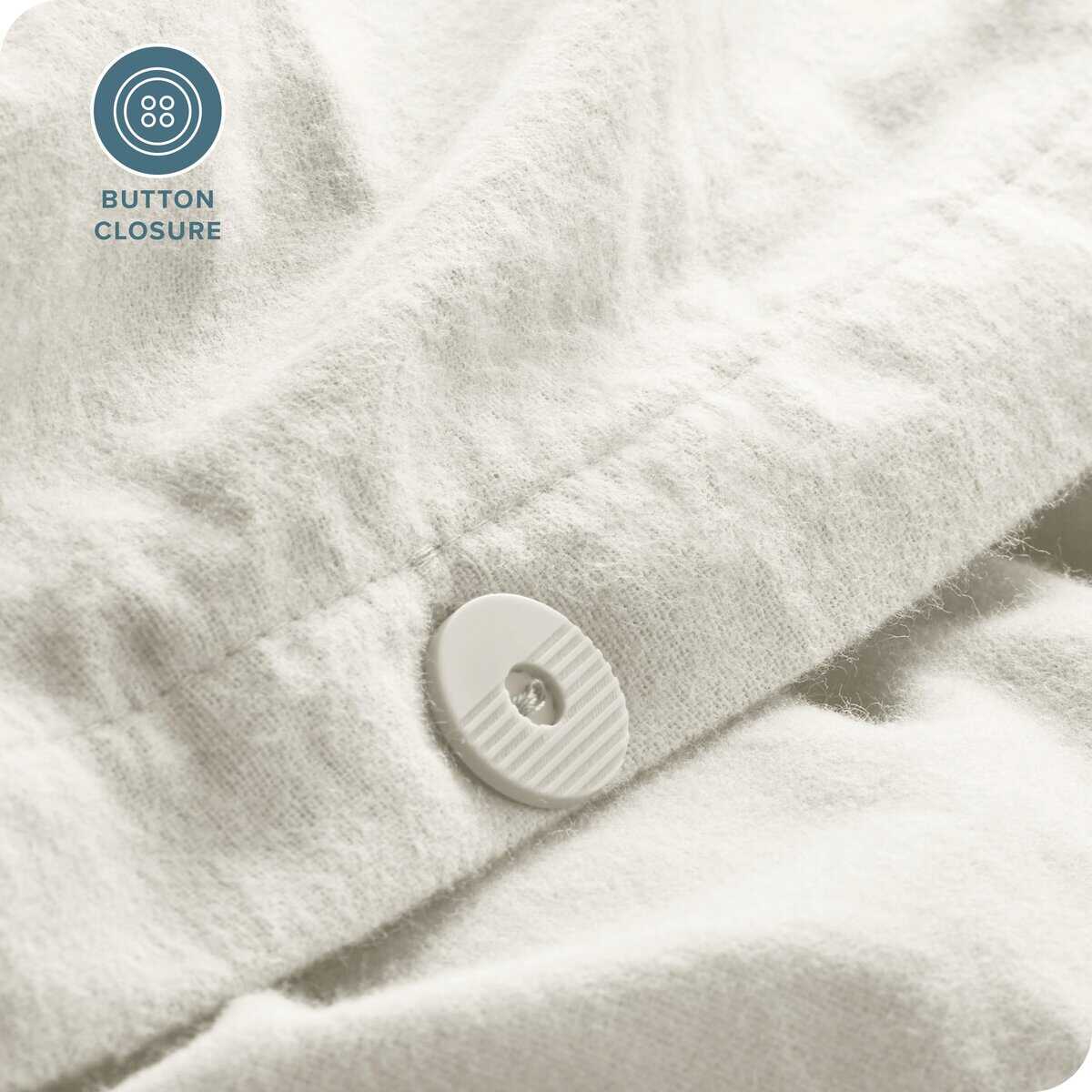 Bare Home Juego de Funda de Edredón de Franela - Full/Queen - Imagen 6