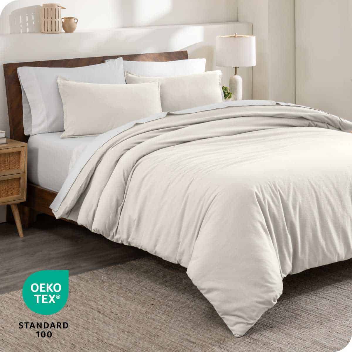 Bare Home Juego de Funda de Edredón de Franela - Full/Queen - Imagen 8