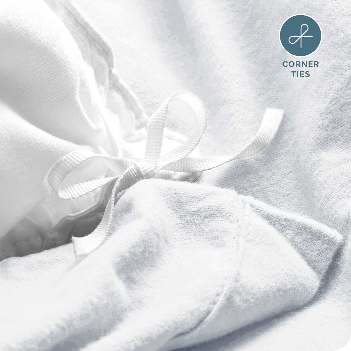 Juego de Funda nórdica de franela Bare Home - -Blanco - Imagen 7