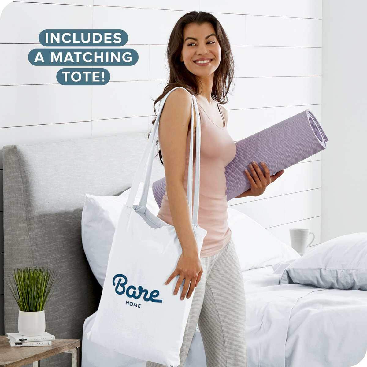 Juego de Funda nórdica de franela Bare Home - -Blanco - Imagen 9