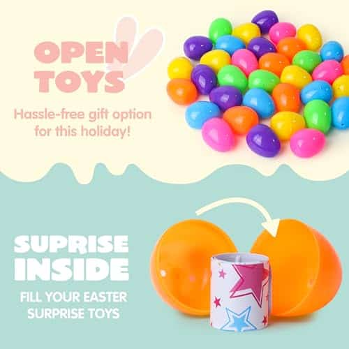 JOYIN 200 Pcs Huevos de Pascua Rellenos con Juguetes - Imagen 5