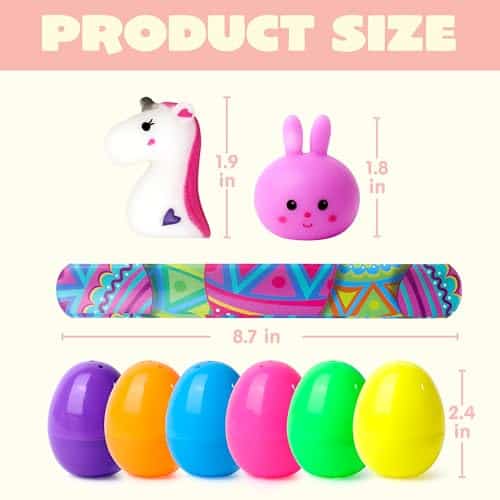 JOYIN 200 Pcs Huevos de Pascua Rellenos con Juguetes - Imagen 6