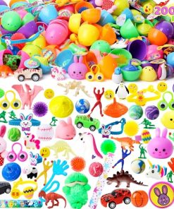 JOYIN 200 Pcs Huevos de Pascua Rellenos con Juguetes