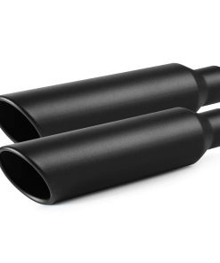 Punta de escape 2.5" entrada a 4" salida 2 piezas, A-KARCK