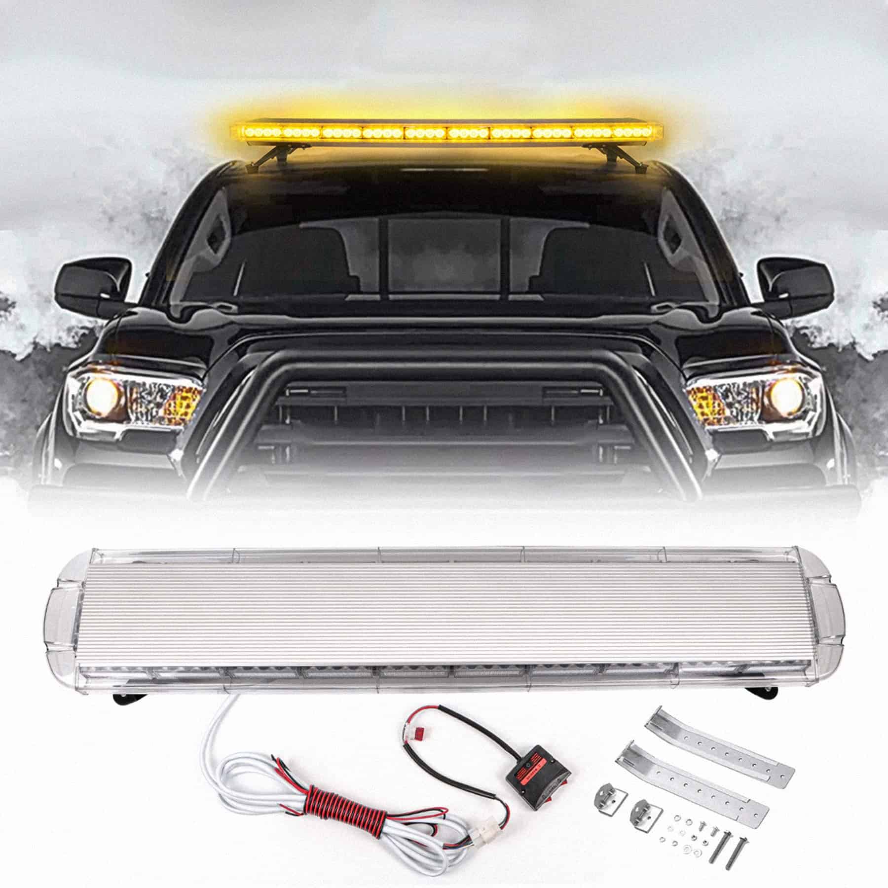 CUMART 47" 88 LED de Alta Intensidad Ámbar/Amarillo Barra - Imagen 4