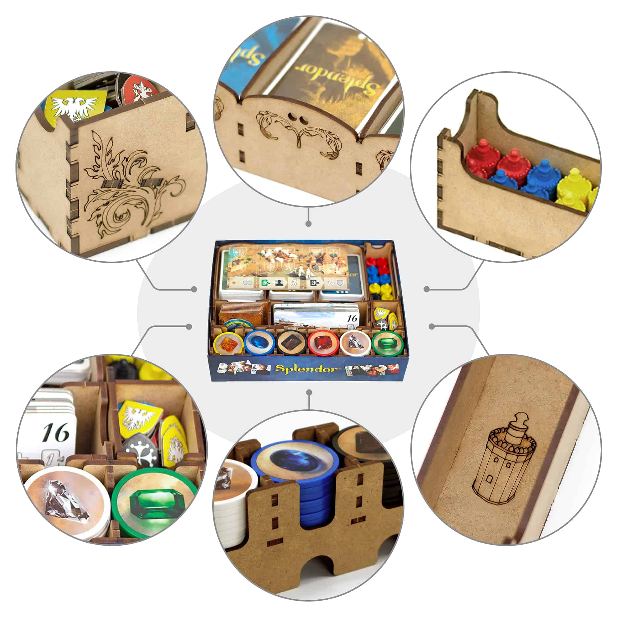 Organizador de Juego de Mesa TowerRex para el juego de mesa - Imagen 6