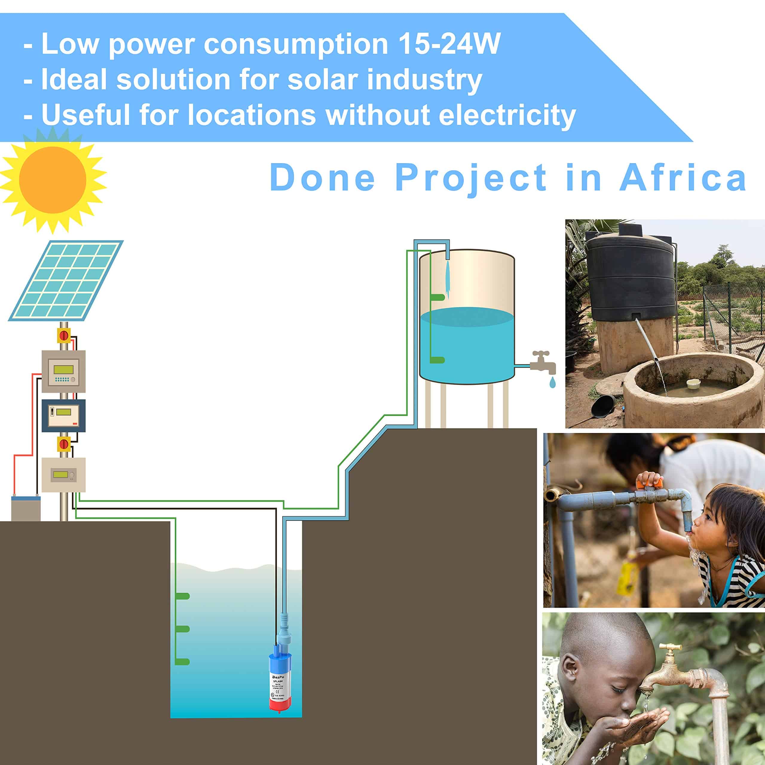 Bomba de Agua Sumergible Bazpo 12V | Funciona con Grifos - Imagen 7