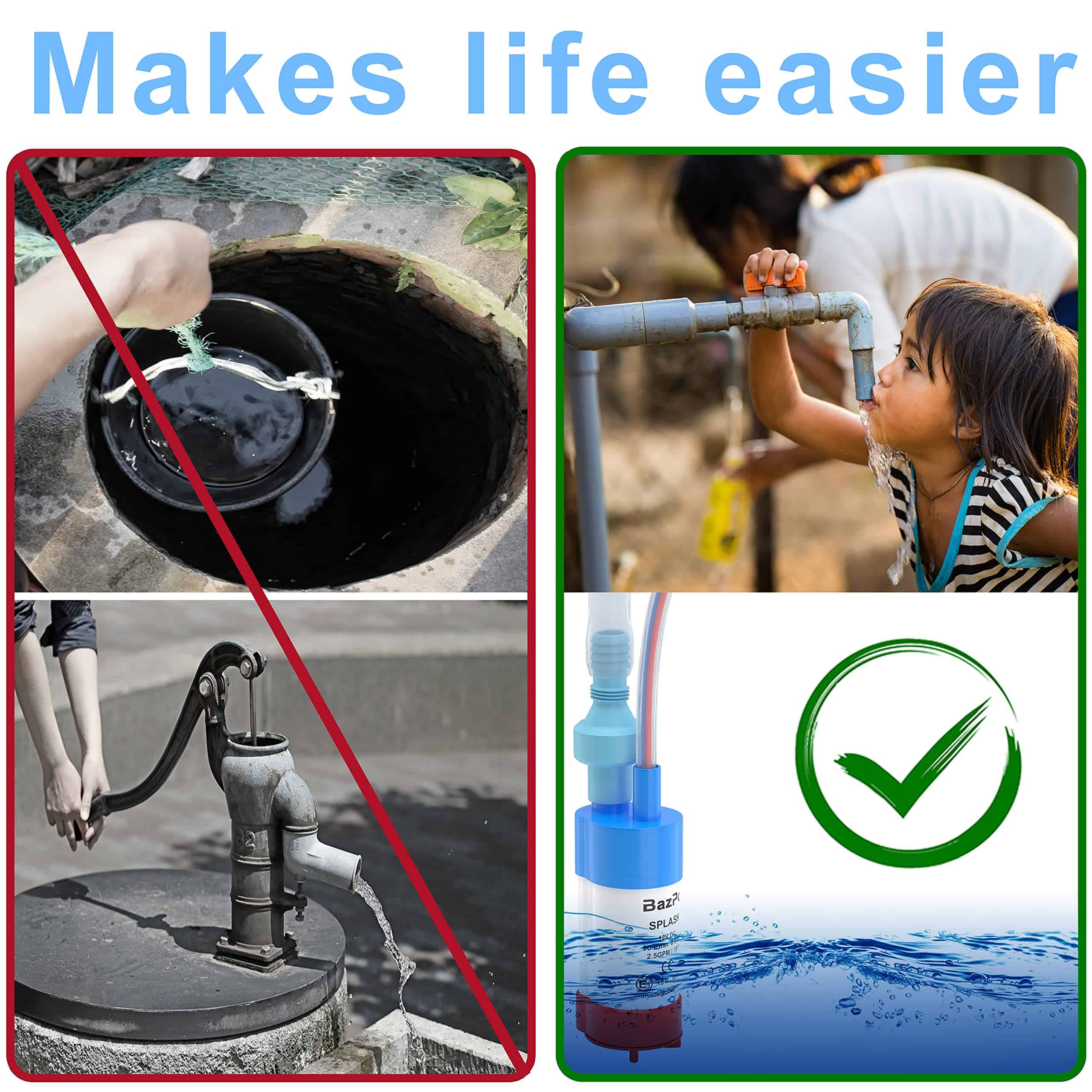 Bomba de Agua Sumergible Bazpo 12V | Funciona con Grifos - Imagen 9