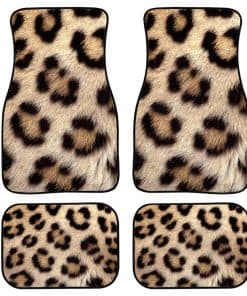 Tapetes para Piso de Automóvil CLOHOMIN Estilo Leopardo de