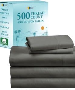 Juego de sábanas gris California Design Den Split-King -