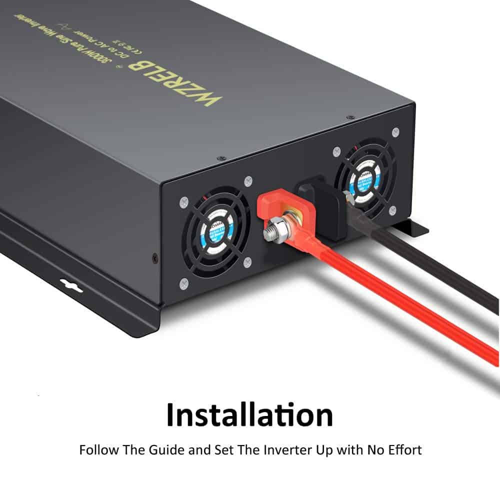 Inversor de Corriente WZRELB Onda Sinusoidal Pura 3000W 48V - Imagen 6