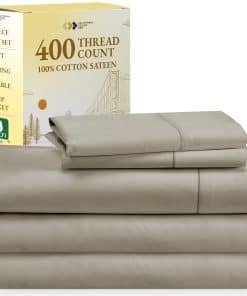 Juego de Sábanas Split King para Cama -Taupe