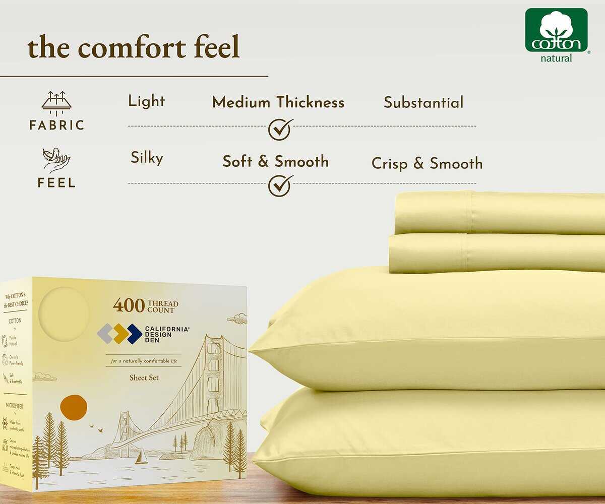 Juego de Sábanas Queen Size de California Design Den, 400 - Imagen 5