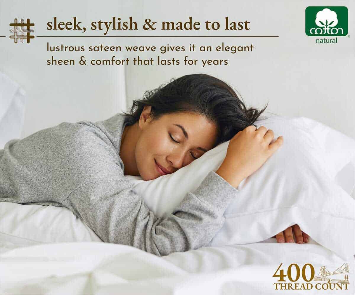 Juego de Sábanas Queen Size de California Design Den, 400 - Imagen 6