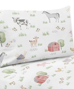 Juego de sábanas twin Sweet JoJo Designs Farm Animals -