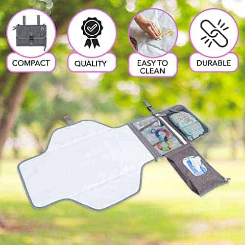 Cambiador Portátil - Cambiador de Bebé con Colchoneta - Imagen 9