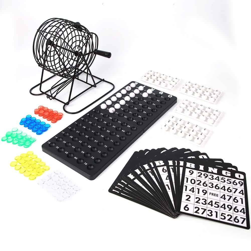 Juego de Bingo de Lujo, Set Tradicional de Vino para Bingo,