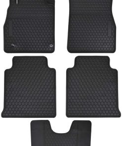 Tapetes para piso de automóvil Megiteller a -Negro