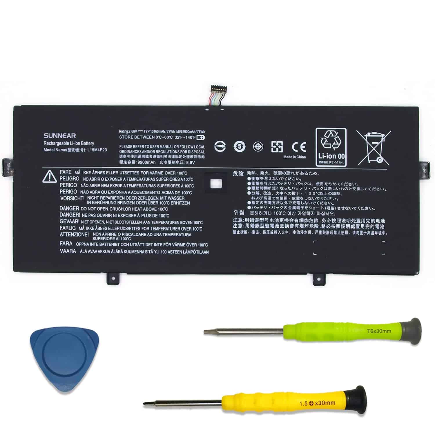 SUNNEAR L15M4P23 78Wh Batería de Repuesto para Lenovo