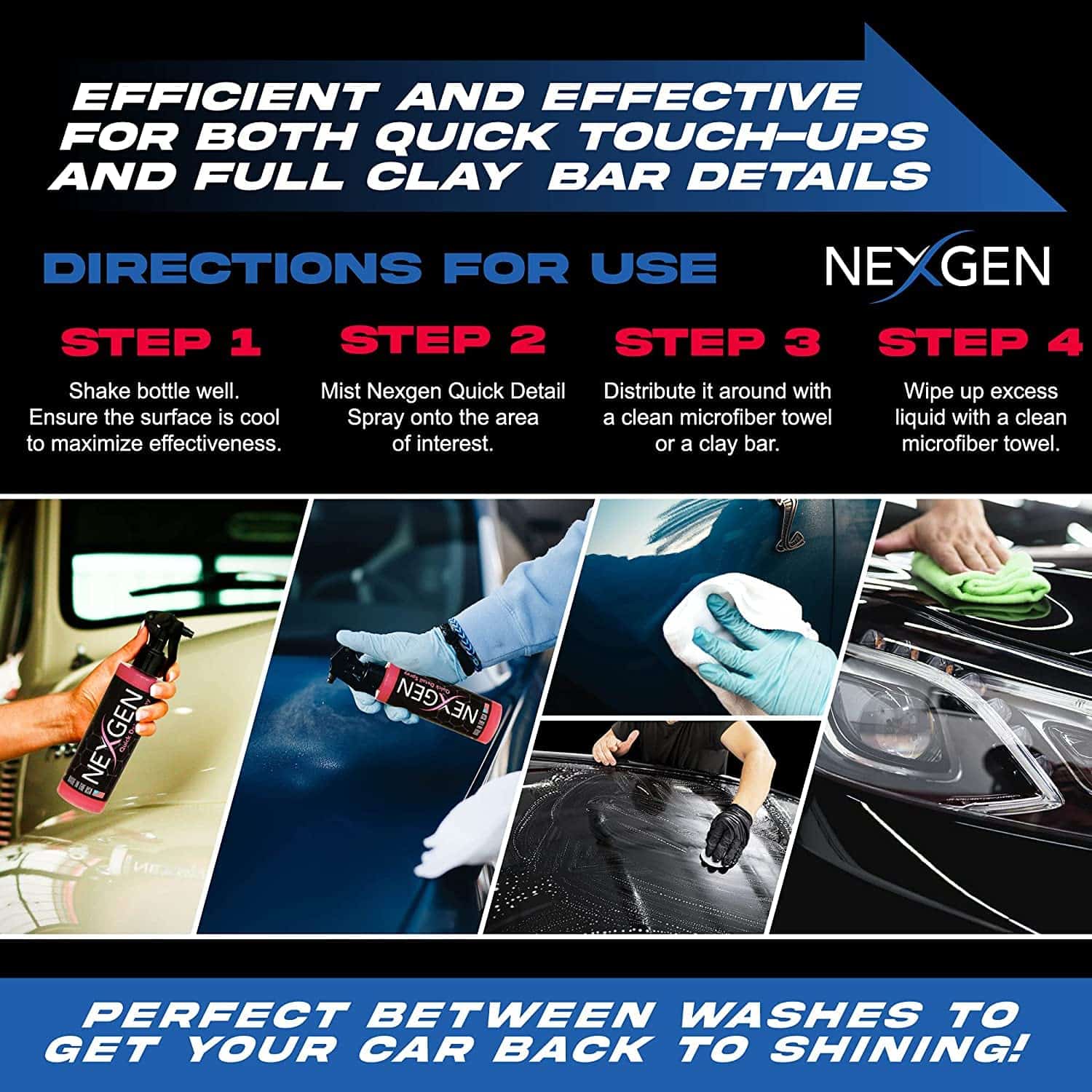 Nexgen Quick Detail Spray – Removedor de Manchas Todo en - Imagen 6