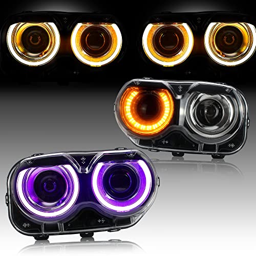 Conjunto de faros LED proyectores RGB de varios colores