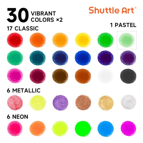 Pinturas de Tempera en Barra Shuttle Art, Paquete de 60, 2 - Imagen 4