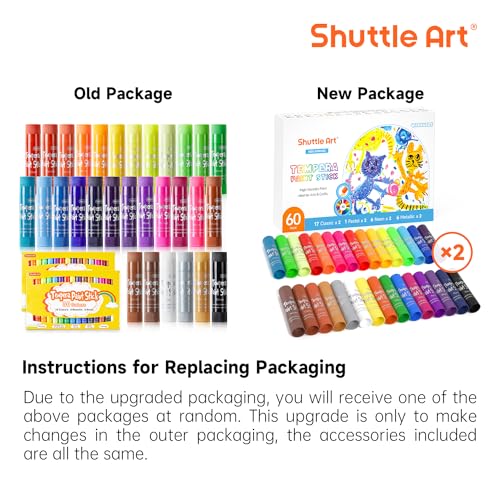 Pinturas de Tempera en Barra Shuttle Art, Paquete de 60, 2 - Imagen 3