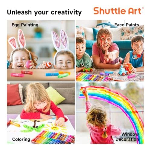 Pinturas de Tempera en Barra Shuttle Art, Paquete de 60, 2 - Imagen 8